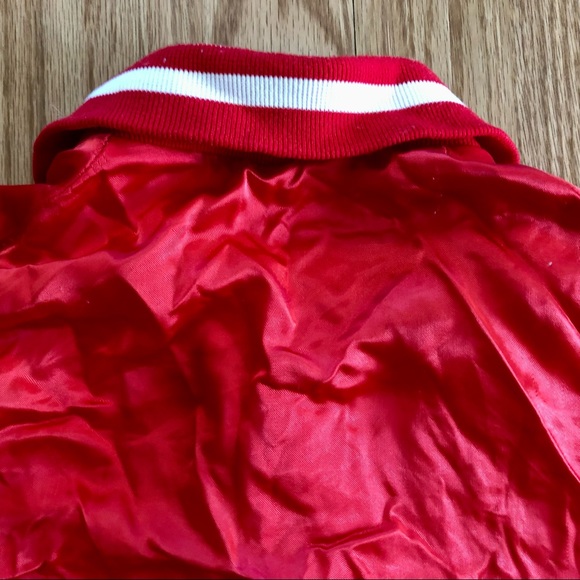 Vintage Don Alleson Athletic Varsity Bomber Style RED JACKET - Picture 6 of 11